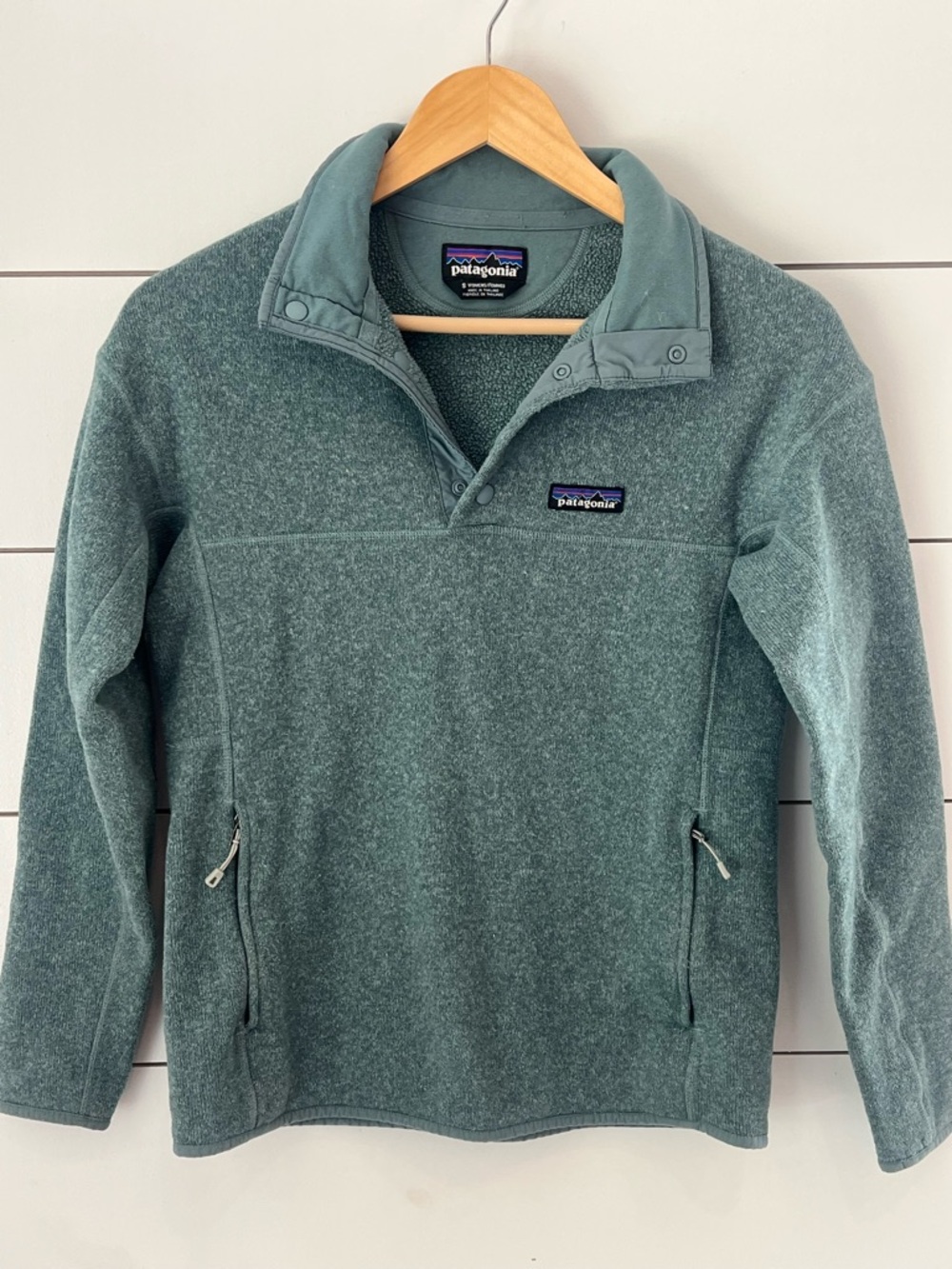 Patagonia Snap-T Pullover in Dusty Teal